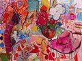 contemporary-art-artists-painters-merello.-pamela-rosa-y-florero-(54x73-cm)
